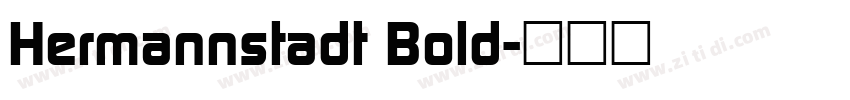 Hermannstadt Bold字体转换